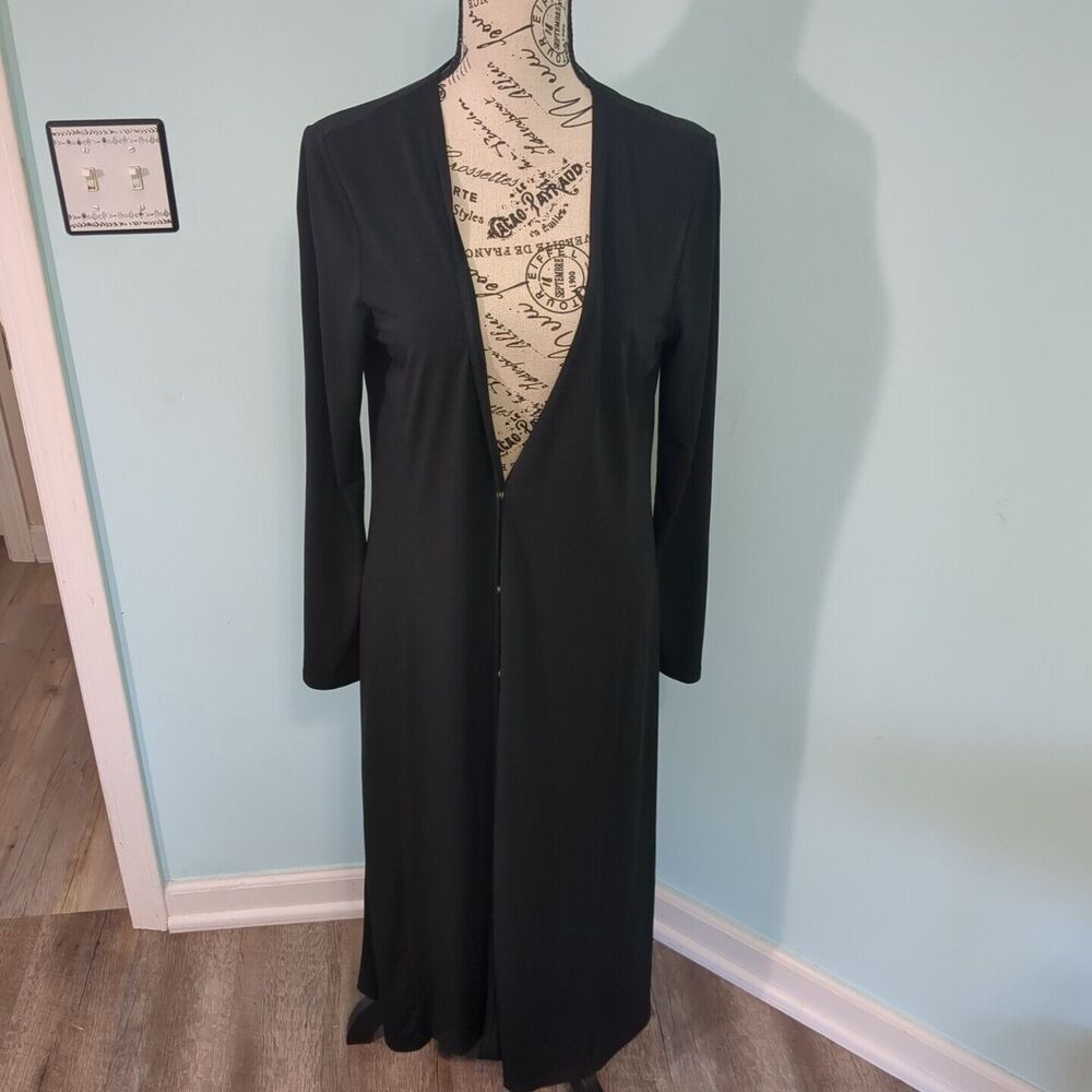 SHAPE fx fIX Size medium Long Sleeve Maxi Shirt Dress Black